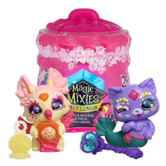 Magic Mixies Mixlings Bruis og Opdag Kedel Crystal Woods Serie 3, 2-Pack