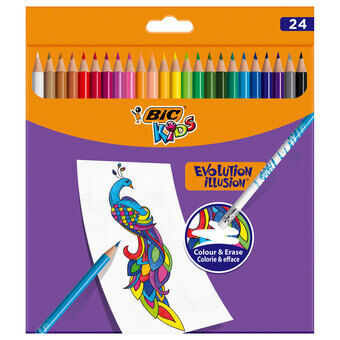 BIC Kids Evolution Viskelæderfarveblyanter, 24 stk.