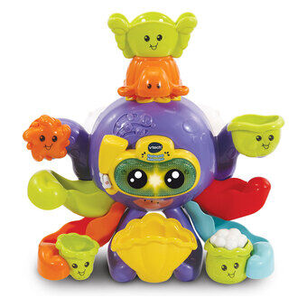 VTech Splash Fun Bath Octopus kan nu oversættes til dansk som VTech Sjovt Spretbad Badeoktopus.