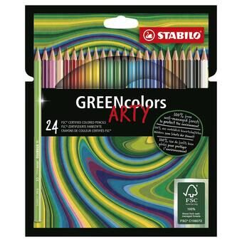 STABILO GREENcolors - Farveblyanter - ARTY - Sæt 24 Stykker