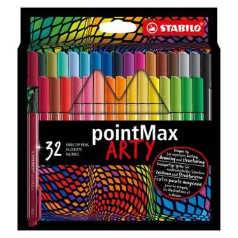 Stabilo pointmax fineliners arty penalhus, 32 stk.