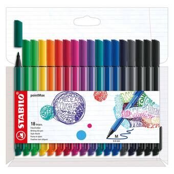 Stabilo pointmax fineliners, 18 stk.