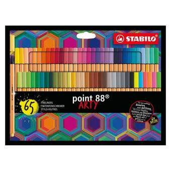 Stabilo point 88 arty pung, 65 stk.