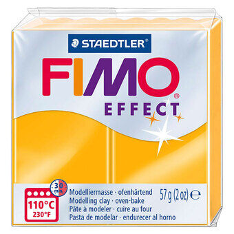 Fimo effekt modellering ler neon orange, 57gr