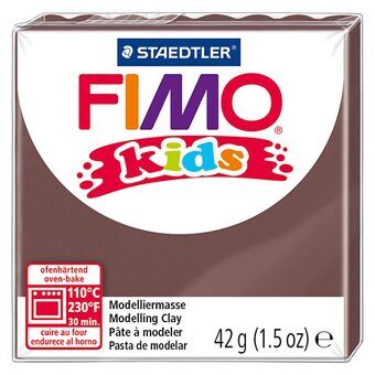 Fimo kids modellering clay brown, 42gr