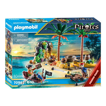 Playmobil pirater pirat skatteø med skelet - 70962