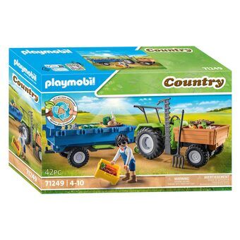 Playmobil Country Traktor med Trailer - 71249