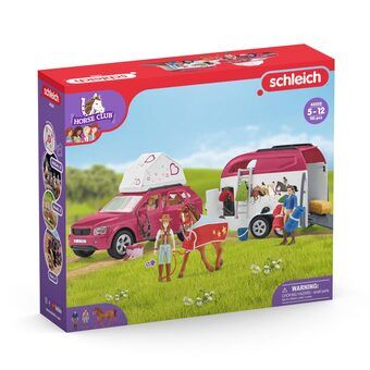 Schleich hesteklub eventyr med bil og hestetrailer 4253