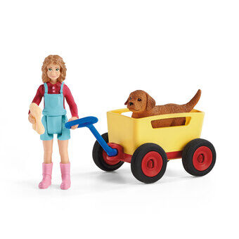 Schleich farm verdensudflugt med håndkærren 42543