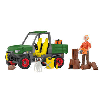 schleich FARM WORLD Tømmerhugger med Køretøj 42659