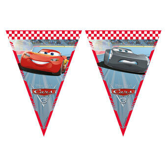 Papirflagguirlande FSC Disney Cars 3, 3 meter.