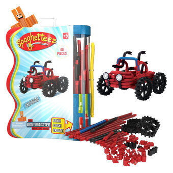 Spaghetteez Wiggly Roadsters Fleksible Byggestave, 46stk.