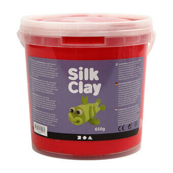 Silk clay - rød, 650gr.