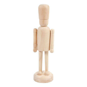 Houten Figurer på Fod, 45 cm