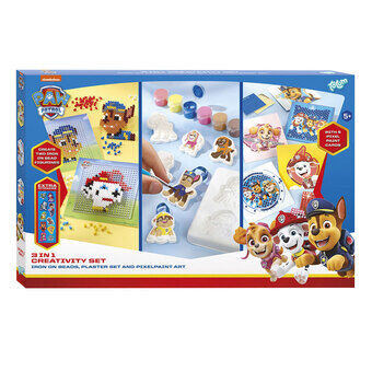 Totum 3in1 PAW Patrol Strygeperler, Gipsstøbning og Pixelkunst Sæt