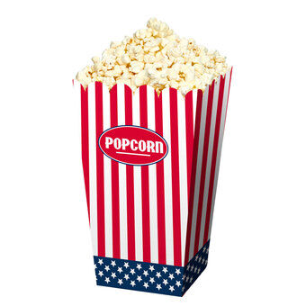 Popcorn skål usa, 4 stk.