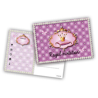 Prinsesseinvitationer, 6 stk.