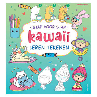 Stap for trin Kawaii Lær At Tegne Hobbybog