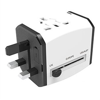 HHT525 Universal Global Rejse Strøm Adapter 3 USB Porte Oplader Plug Converter