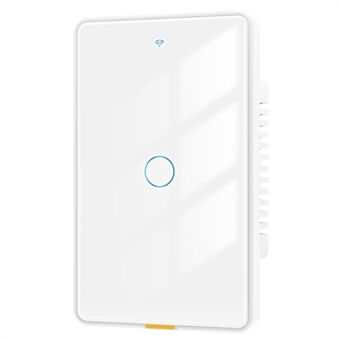 MG-KG101 WiFi+433 Dual Mode 1 Gang 10A Touch Smart Switch Tuya APP Stemmekontrol Væglyskontakt, US Stik / Hvid