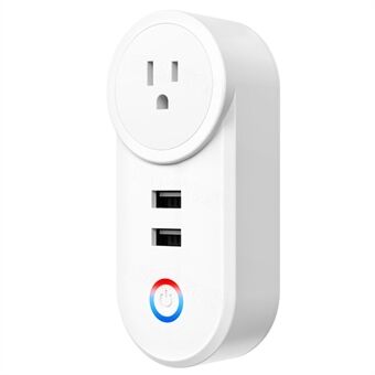 Tuya Bluetooth+Wifi Smart Plug 16A Strømsokkel Væglader med USB Port