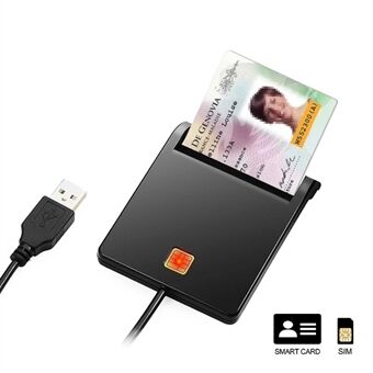 ROCKETEK SCR1 USB 2.0 Smart CAC-kortlæser-ID SIM Bankkortadapter