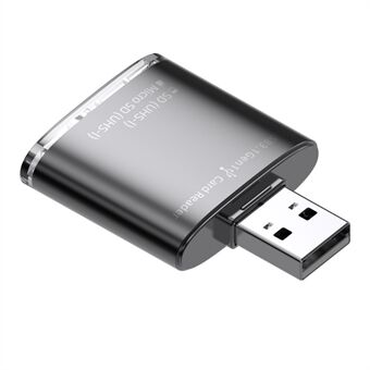 Til PC Laptop Kamera 2-i-1 SD / TF til USB 3.0 Kortlæser Understøtter SDHC SDXC MMC UHS-I