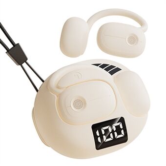 V50 TWS Bluetooth 5.4 Digital Display øreklips Hovedtelefoner Trådløst Stereomusik Headset