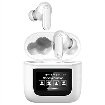 YW05 In-Ear Bluetooth Headset HiFi-lyd ENC Trådløse Øretelefoner med Touch Screen Opladningsboks