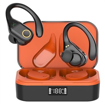 YW02 Bluetooth In-Ear Headset Hovedtelefon Trådløse Øretelefoner med Digital Display Opladningsboks