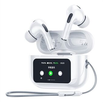 WEKOME WS-05 TWS Bluetooth-øretelefon ANC+ENC støjreducerende headset med farveskærm opladningsetui