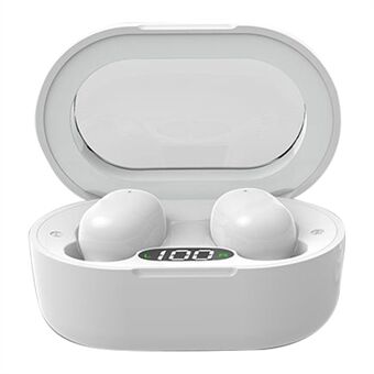 E8S Mini TWS Bluetooth-øretelefon Digital Display HiFi Stereo Wireless Touch In-ear Headset