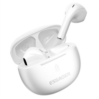 ESSAGER TWS Bluetooth-høretelefoner med HiFi-stereo lyd og HD-opkald. Trådløst headset.