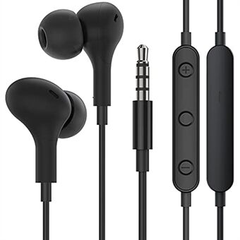 ME538 3,5mm Kablet Magnetisk Øretelefon Indbygget Mikrofon Ledningskontrol Telefon Computer Musik Gaming Headset