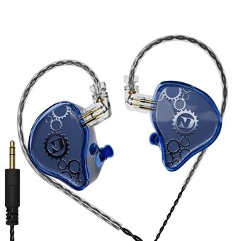 ND Venus Aftagelige 3,5mm Kablede Høretelefoner HiFi Lyd Industrielle In-Ear Øretelefoner (Ingen Mikrofon)