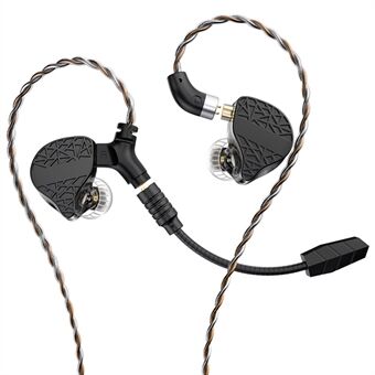 TRN Mars Aftagelige 3,5 mm Trådet In-Ear Hovedtelefon 3-Enhed Vibrations Gaming Headset med Mikrofon, 1,2 m