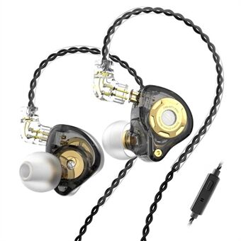 TRN MT1 Pro Aftagelig Type-C Kablet In-Ear Hovedtelefon Tung Bas Musikheadset med Mikrofon