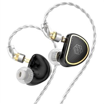 TRN Xuanwu Aftagelige 3,5mm Kablede In-Ear Øretelefoner 10mm Firkantet Planar Driver HiFi Hovedtelefon uden Mikrofon