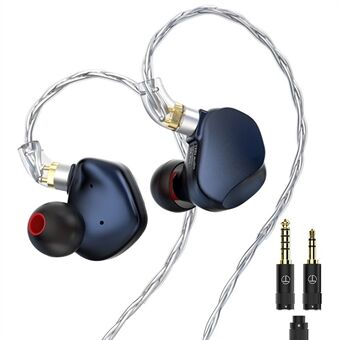 TRN VX Pro 3.5+4.4mm Kablet In-Ear Øretelefon 10mm Dynamisk + 8 Balanserede Armatur Drivere HiFi Musik Headset (Uden Mikrofon)