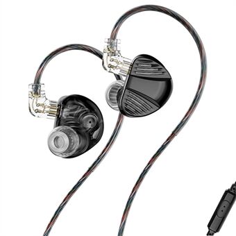 TRN V10 Pro 3,5 mm Aftagelige Kablede In-Ear Hovedtelefoner HiFi Musik Gaming Headset med Mikrofon