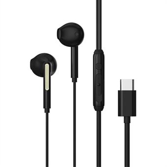 DEVIA Kintone-serie A1 digital Type-C kablede in-ear-hovedtelefoner med wirestyring til musik