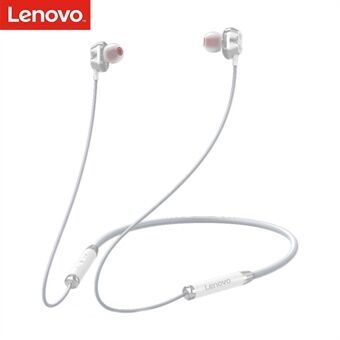 LENOVO HE08 Bluetooth 5.0 Trådløse hovedtelefoner med nakkebånd Stereo vandtætte sportsstøjreducerende øretelefoner med mikrofon kompatibel med os / Android