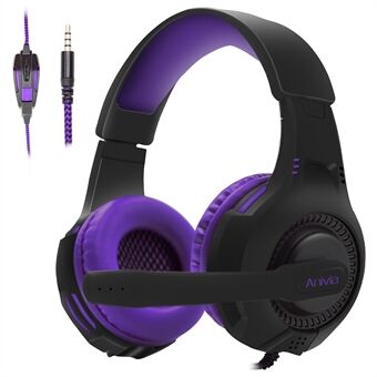 ANIVIA AH68 Hovedmonteret 3,5 mm kabelforbundet E-sports hovedtelefon Super Bas Computer Gaming Musik Headset