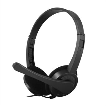 H6108 3,5 mm kablet Gaming Headset Desktop Laptop Justerbar hovedtelefon med retningsbestemt mikrofon