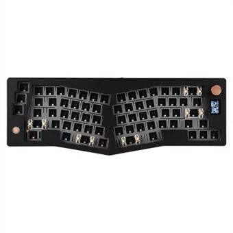 ABM066 2.4G Trådløs+USB Kabelforbundet+Bluetooth Mekanisk Pakningsmonteret Tastaturkit