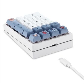 DARMOSHARK K3QMK USB Kablet 21 Taster Numerisk Tastatur Mini Bærbart RGB Baggrundsbelyst Mekanisk Gaming Nummer Pad Programmérbar til Computere