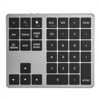 K-35 Bluetooth Tasteraturet Slank 35-Tasters 2.4G+Bluetooth Dual Mode Tastatur