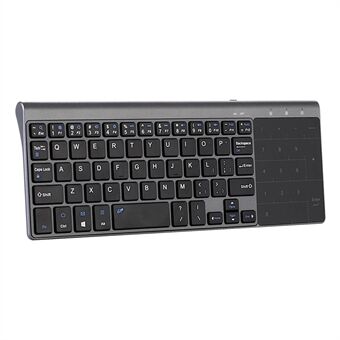 MC-41AG 59-tast Ultra Thin 2.4G Trådløs Tastatur med Touchpad til PC / Laptop / Smart TV