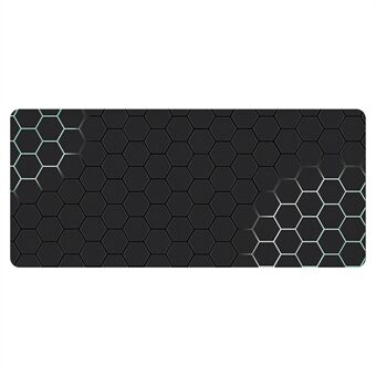 300x800x2mm Honeycomb-mønster Gaming Musemåtte til computer, bærbar og skrivebord.