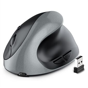 E11 2.4G Vertical Ergonomic Mouse Portable Wireless Mouse with 6 Keys/3 Adjustable DPI (Rechargeable Version)